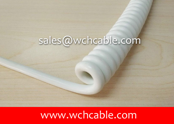 UL21781 Air-conditioned Van Highly Re-bounce Curly Cable 90C 300V (60C Oil Resistant)