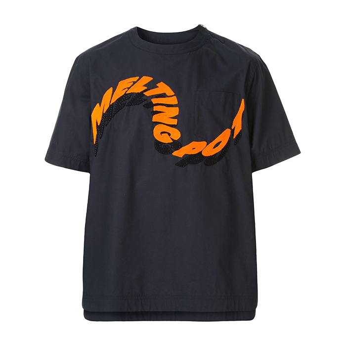 Professional OEM Stylish Mens T Shirts , 3D Embroidery T Shirt Breathable