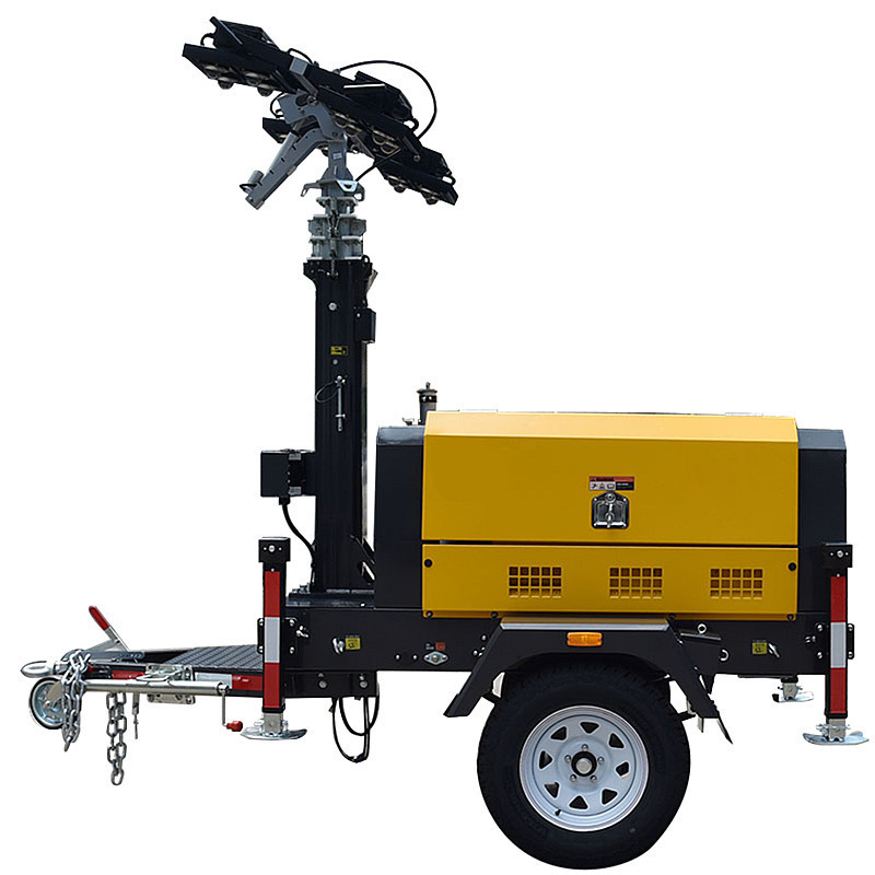 Mining Areas Diesel Light Tower Towable Light Tower Diesel Generator Mobile Light Tower