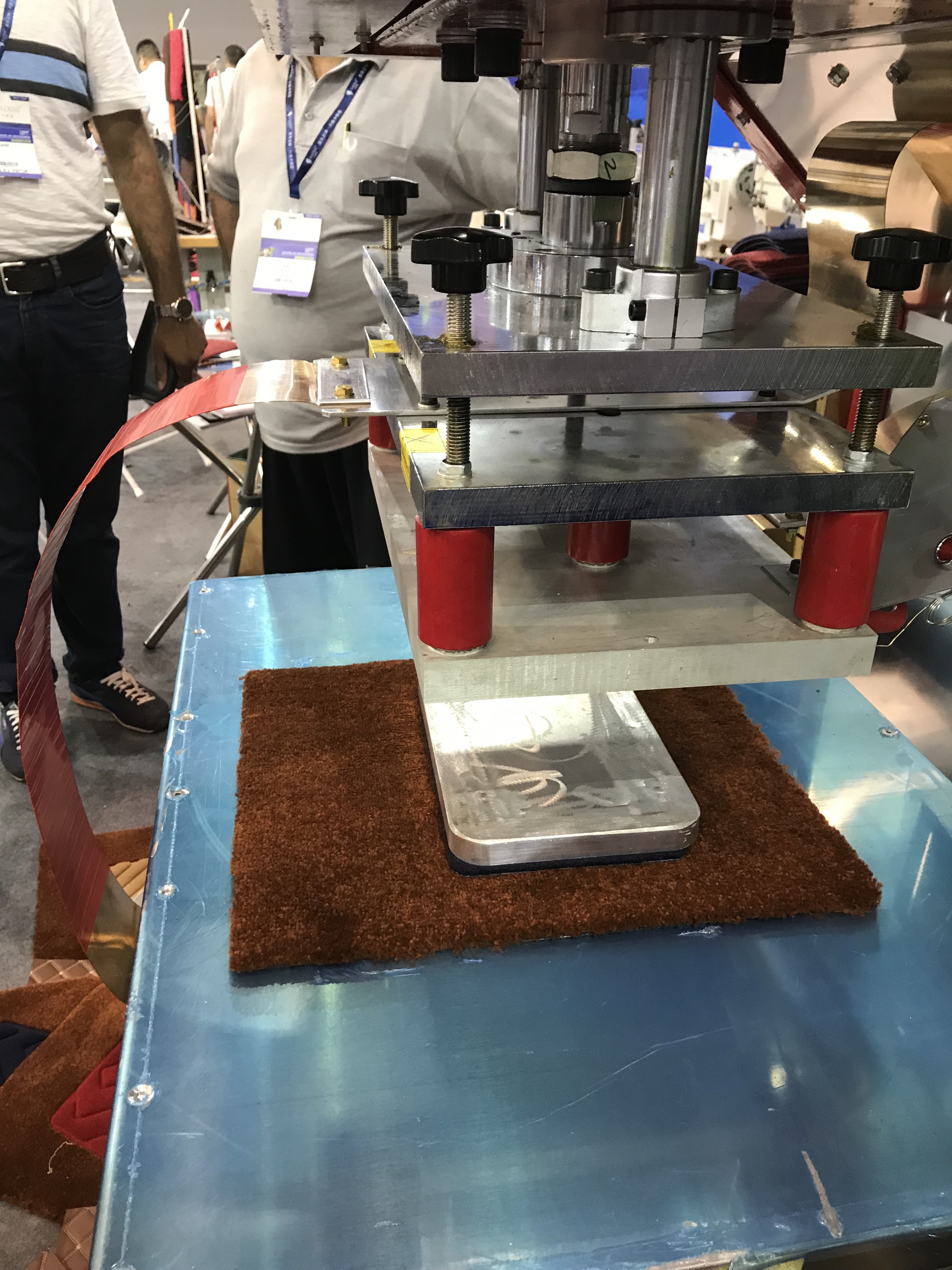 PVC Cushion Plastic Mat Making Machine High Performance With SJ-120 Extruder