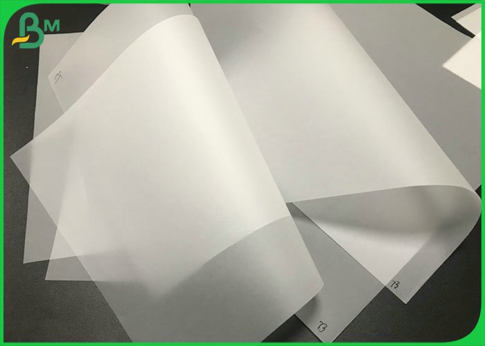 Pure Pulp CAD Drawing 73G 93G Rolls Translucent White Tracing Paper 3 Inch Core 