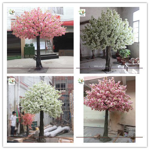 UVG white artificial trees and flowers cherry blossom wedding tree for event planner CHR005