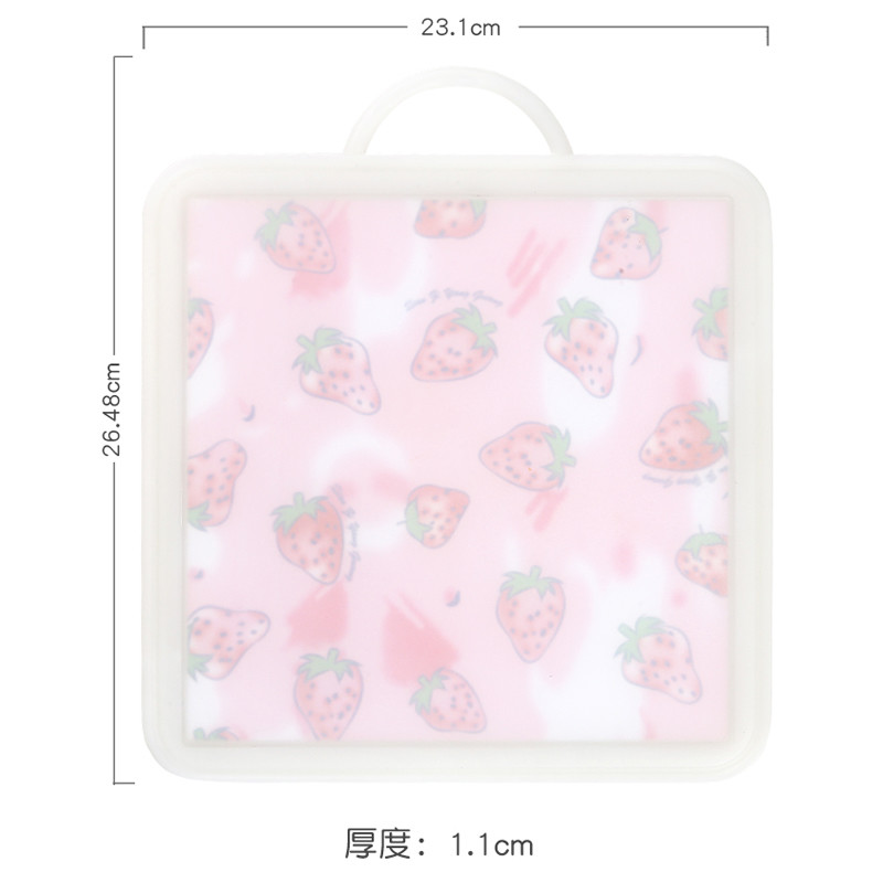 Square Double Side Seafood Raw Fish Plastic Chopping Board
