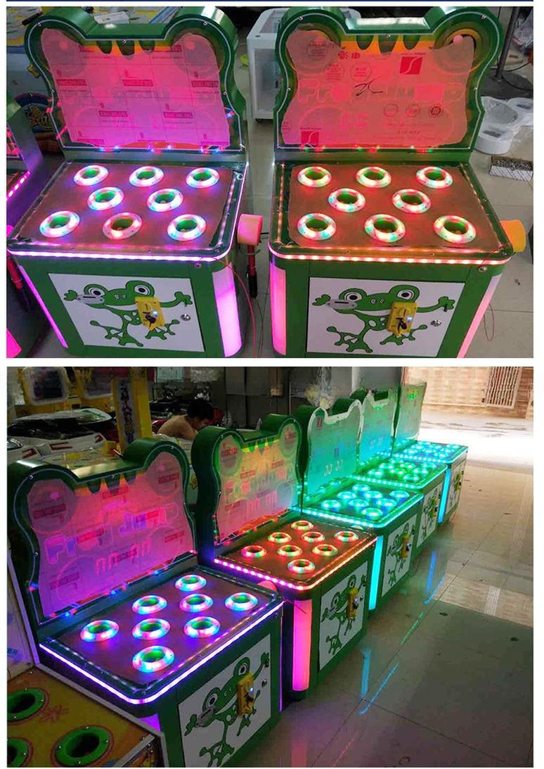 Dreamland coin operated hammer ticket games crazy hitting frog kids game machine