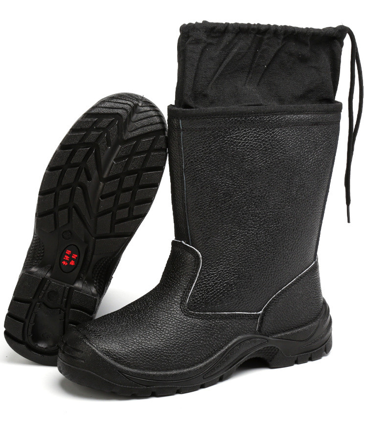Kevlar Midsole Safety Shoes Cowhide Genuine Leather Work Boots with Steel Toe