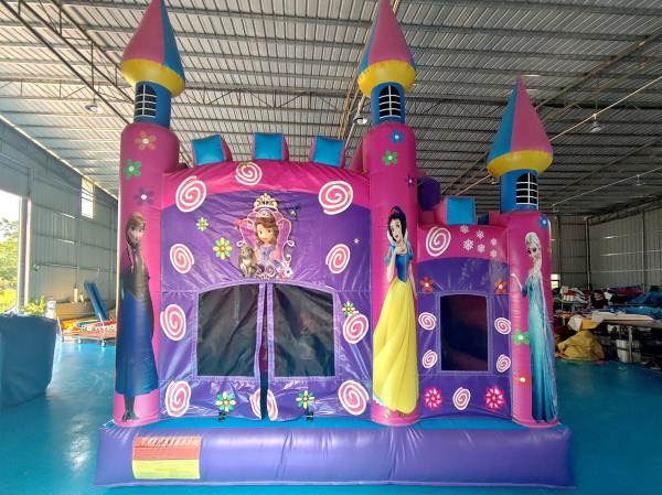 Commercial New Design Inflatable Castle Disney Princess Cartoon Inflatable