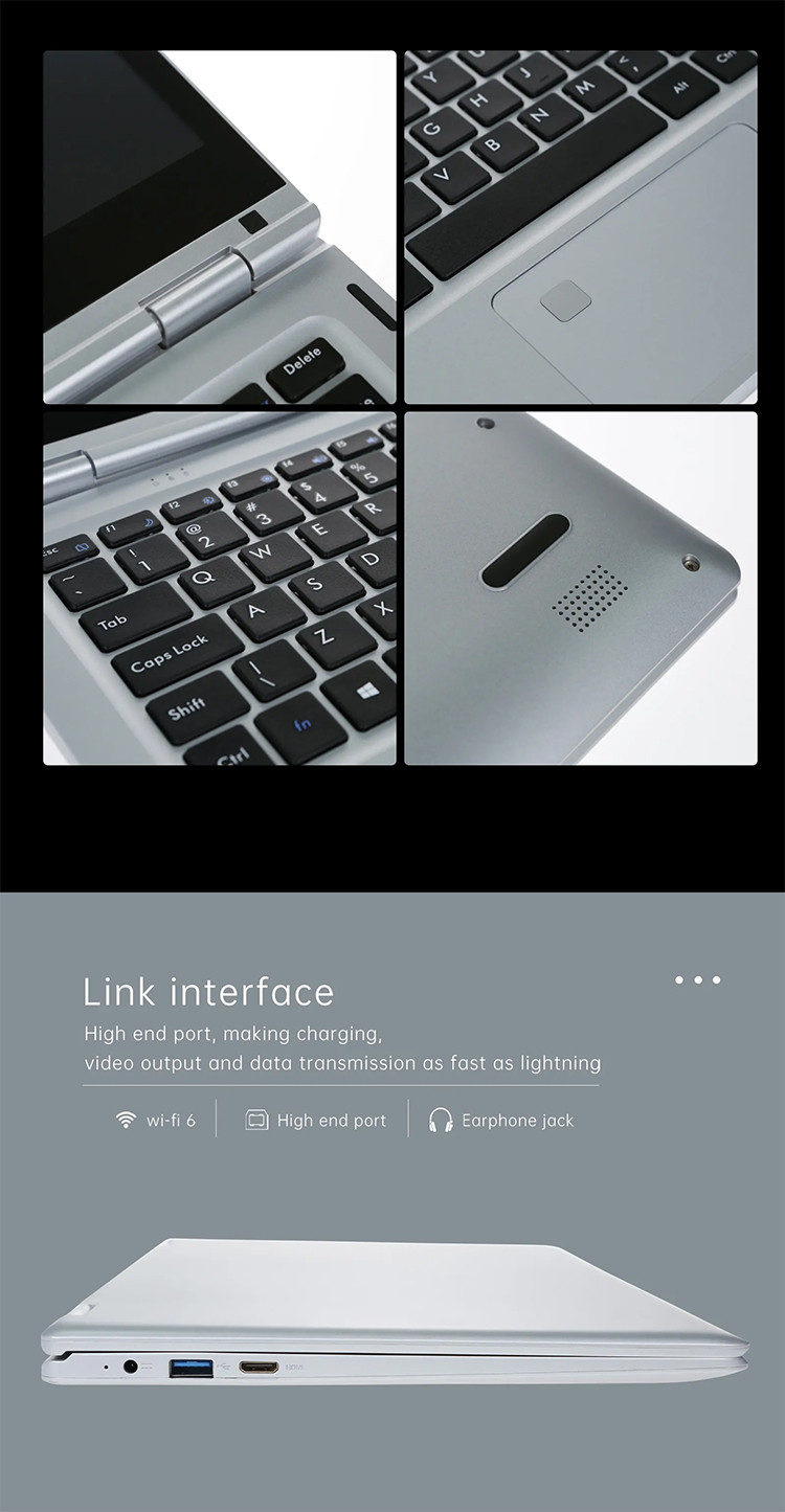 Odm Slim 13.3 Inch Laptops PC Computer With 4k Touch Screen Monitor Manufacturers