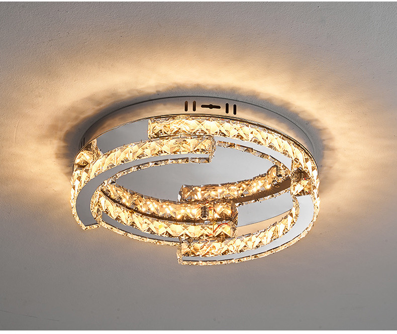 Luxury Crystal Ceiling Lamp Suitable for Living Room Bar Bedroom Ceiling Lamp(WH-CA-102)