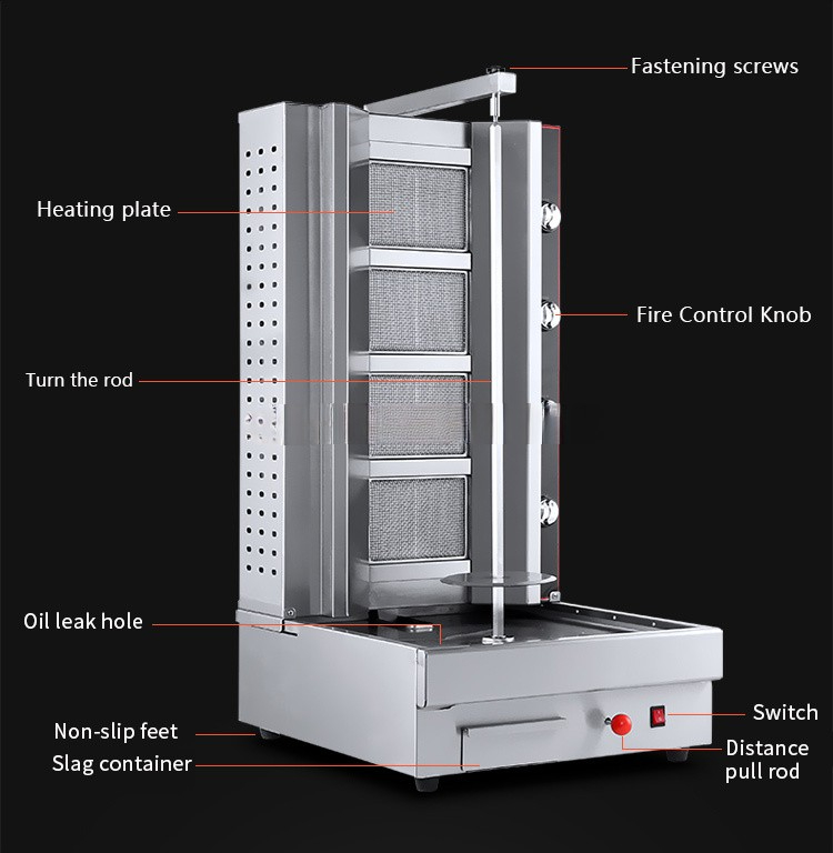 Video Technical Support After Service Commercial Chicken Gas Shawarma Kebab Machine