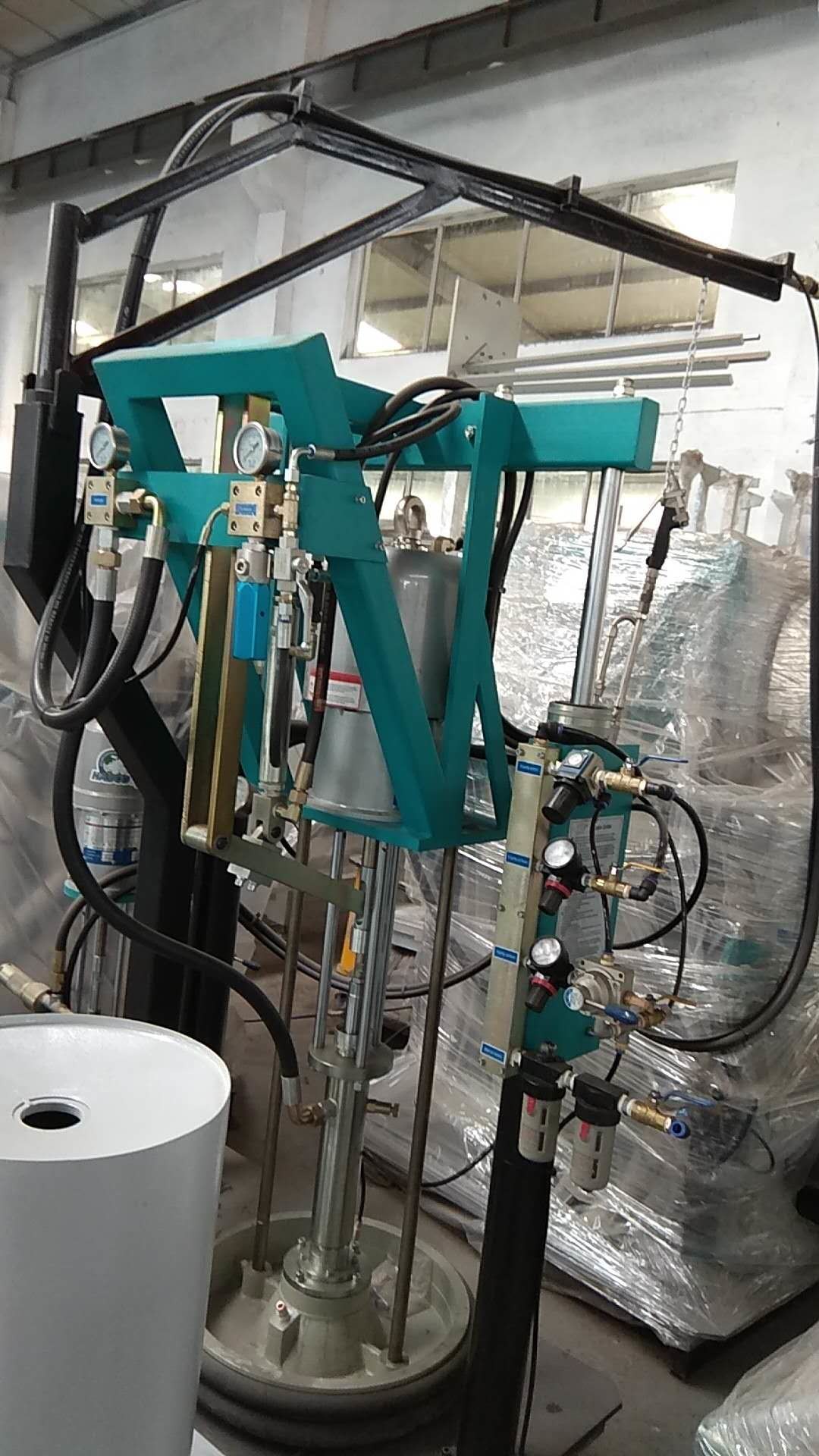 Two Component Sealant Extruder Silicon Coating Machine For Hollow Glass Double Glazing