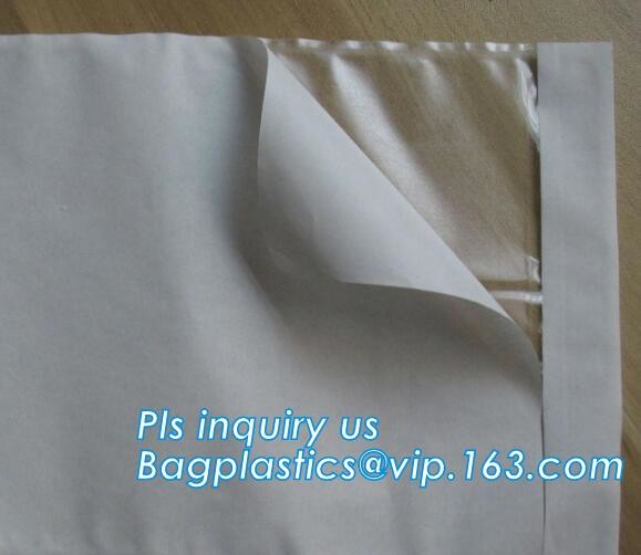 China supplier self adhesive water proof clear packing list envelope, Poly enclosed express paper bags custom mailing ba