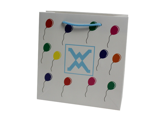 UV coating Gift Bag With Handles , Luxprinters Customized Paper Shopping Bags