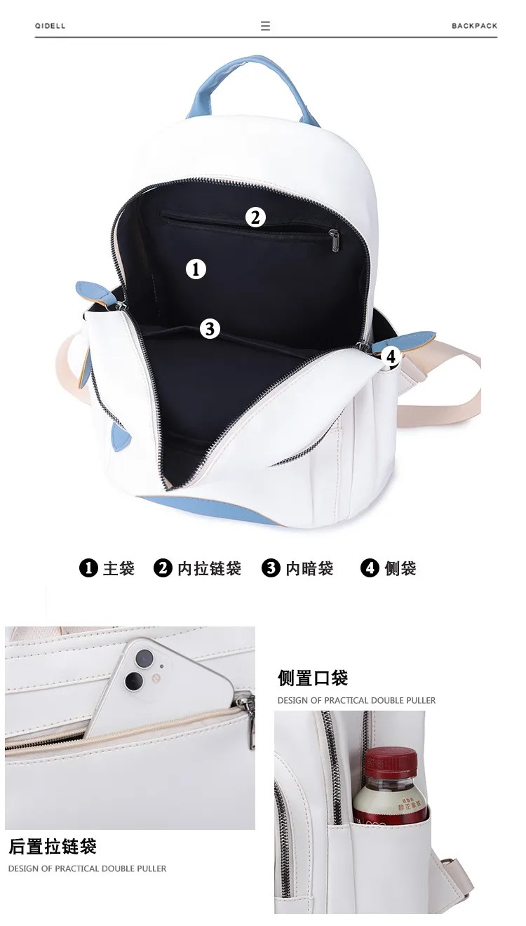 Casual Women'S Mens Leather Custom Made Backpacks Notebook Computer Laptop Backpack