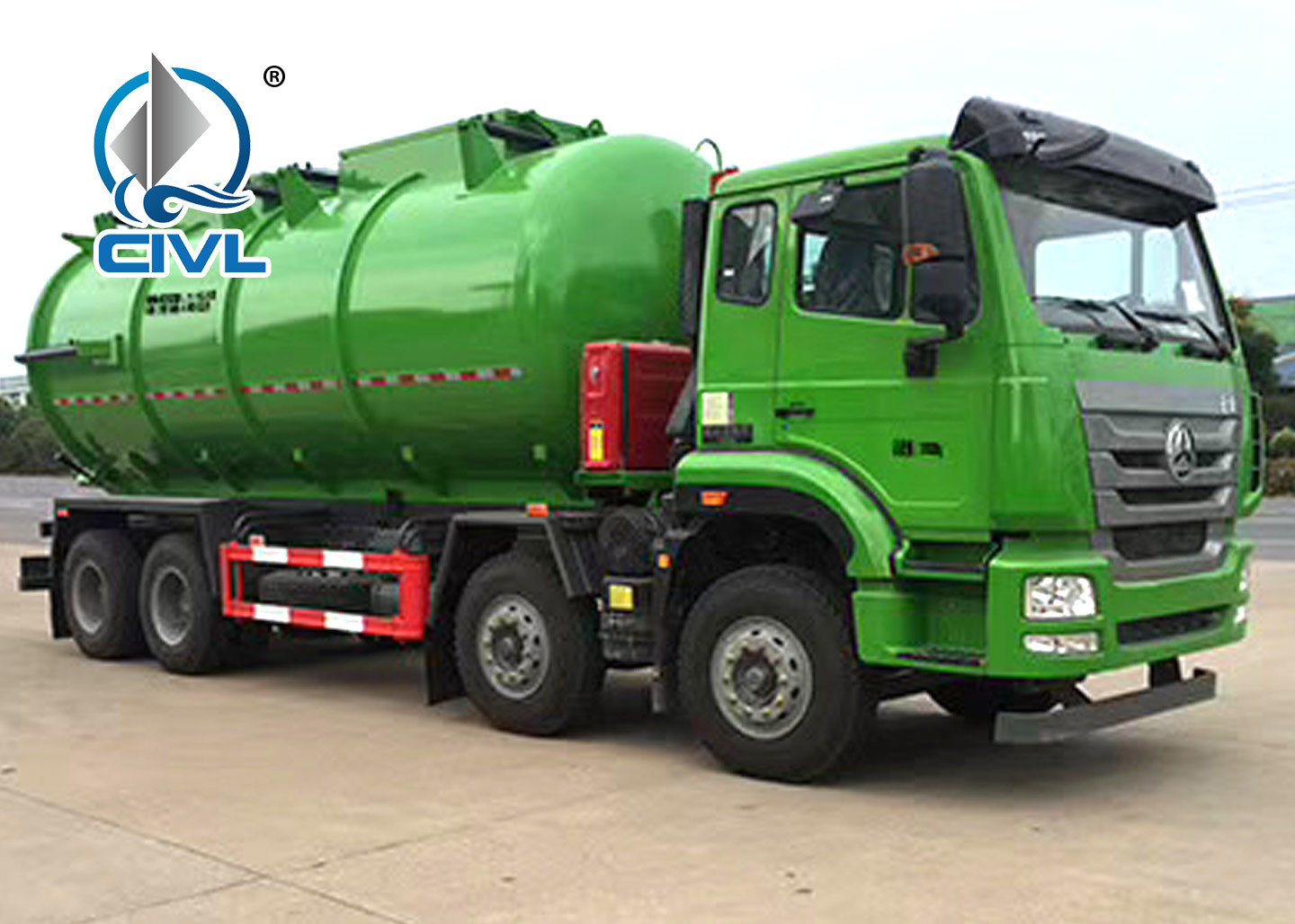 6x4 16m3 Cleaning Sewage Suction Truck Rustproof