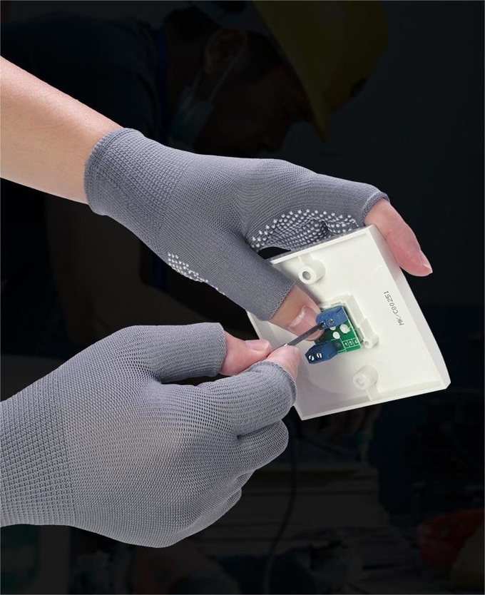 Warehousing Logistics Work Sorting Packaging Express Special Nylon Gloves Non-Slip Labor Protection Wear Nylon Gloves