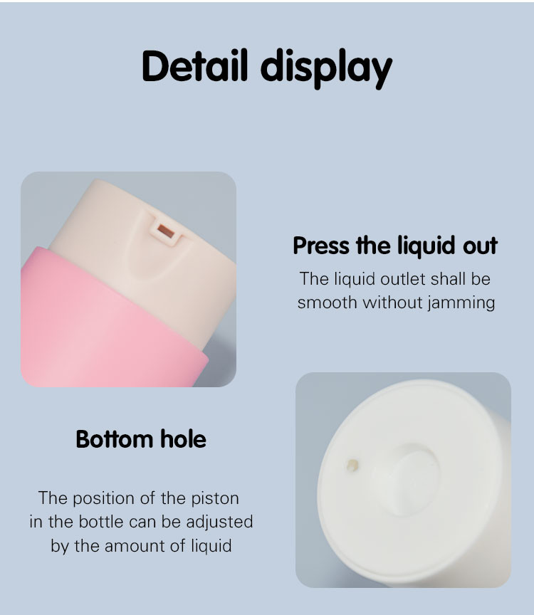 Refillable PP Custom Color Rotary Replaceable Airless Pump Bottles 30ml 50ml