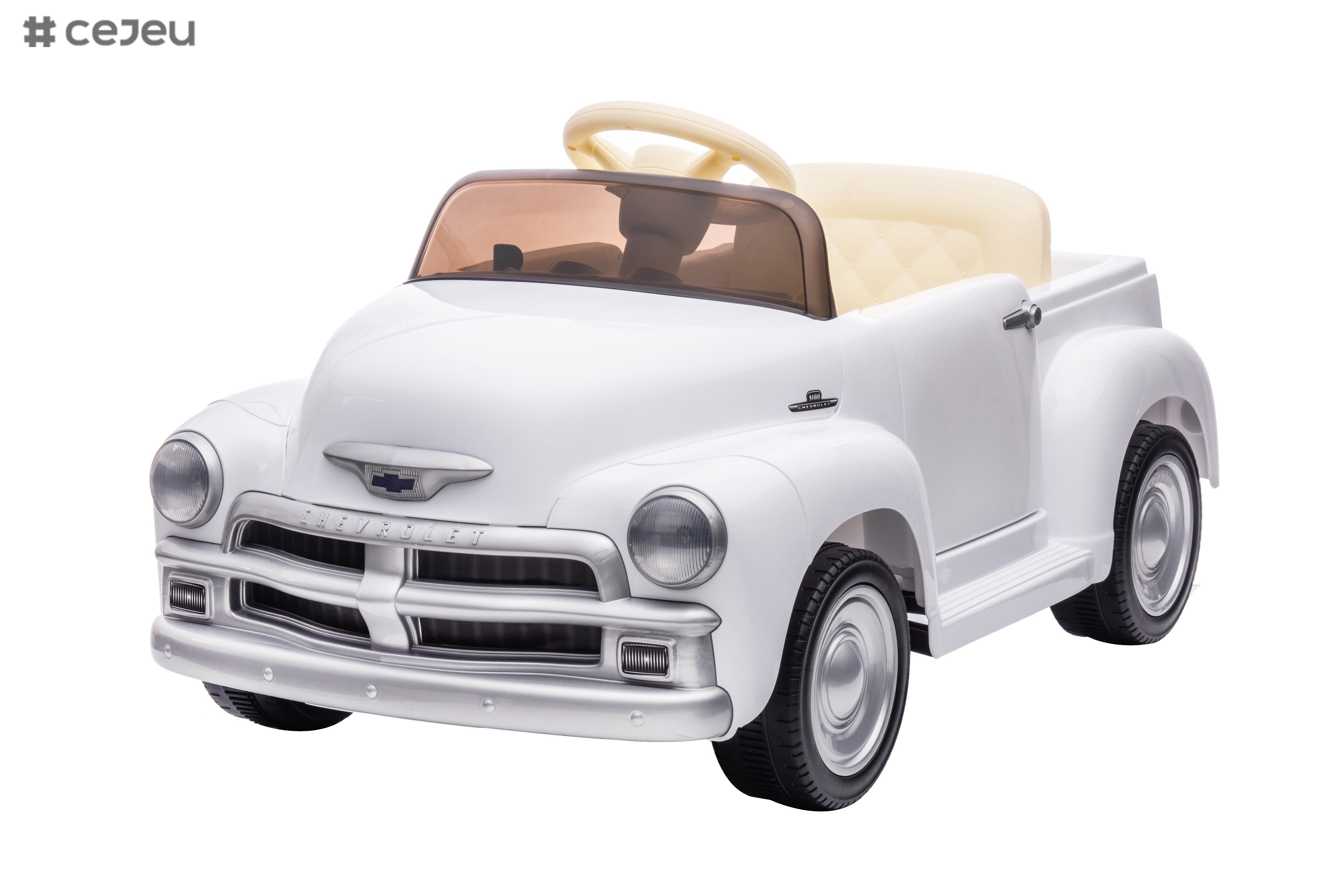 Licensed Chevrolet Silverado 12V Kids Electric Powered Ride on Toy Car with Remote Control & Music Player,