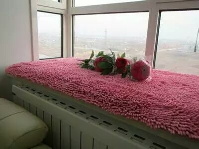 Chenille floor mat polyester material pile height 12mm