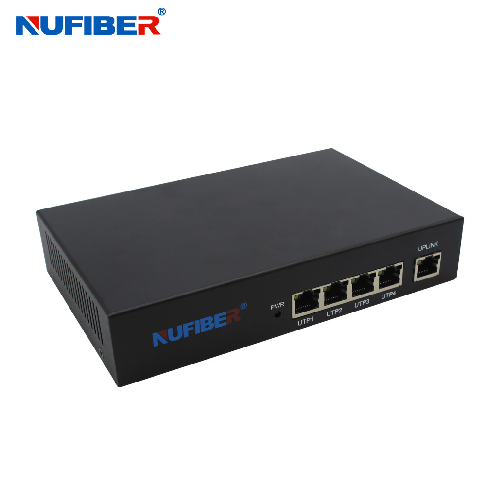 10/100Mbps Nonstandard 24V POE Powered Switch Maxmium 24 Watts Each Port Iron Case Black
