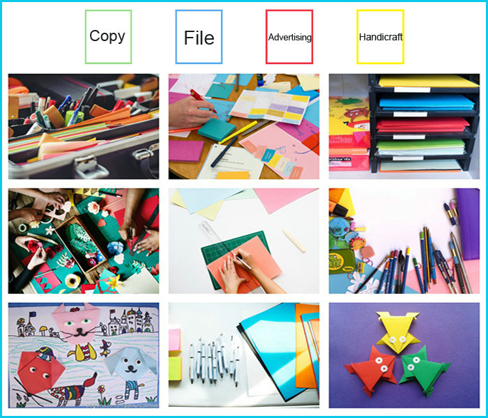 180gsm 230gsm 250gsm Uncoated Color Cardboard For Gift Packing Smooth Surface