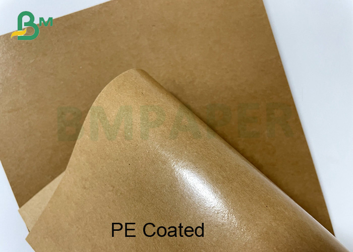 30 - 450 gsm Oil Proof PE Coated Kraft Paper For Food Packaging boxes