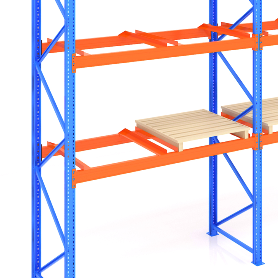 76*2.0mm Width Selective Pallet Rack for Heavy Duty Warehouse Space Optimization Needs
