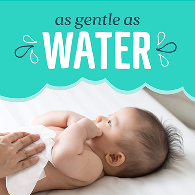 Baby wet wipe made for Sensitive Skin with Flip Top Dispenser