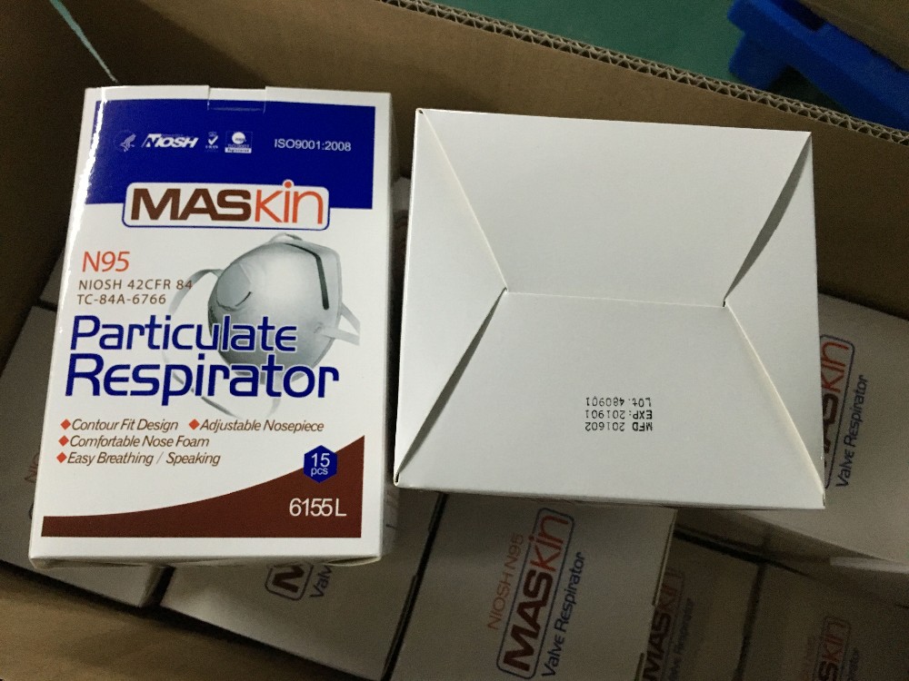 Coronavirus Disposable Face Mask Niosh Approved Respirator With Earloop