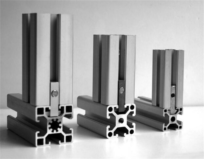 Industrial Aluminium Alloy Profile , Silver Aluminium Window Frame Profiles