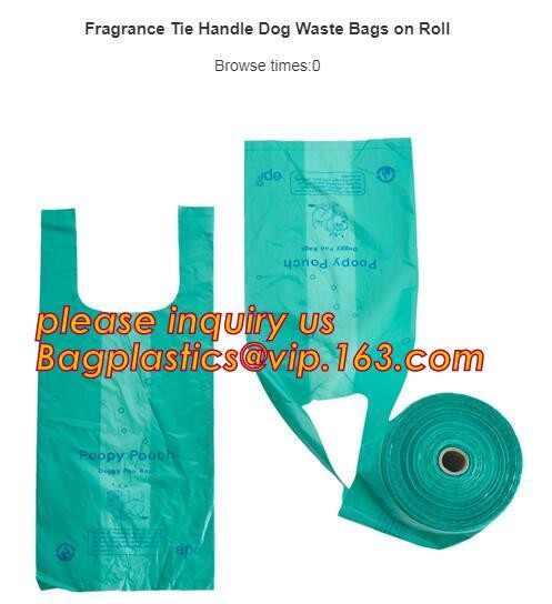 High Quality Eco-friendly Degradable Fashion With Printing Doggy Pet Dog Waste Poop Bags, Eco friendly pet dog waste poo
