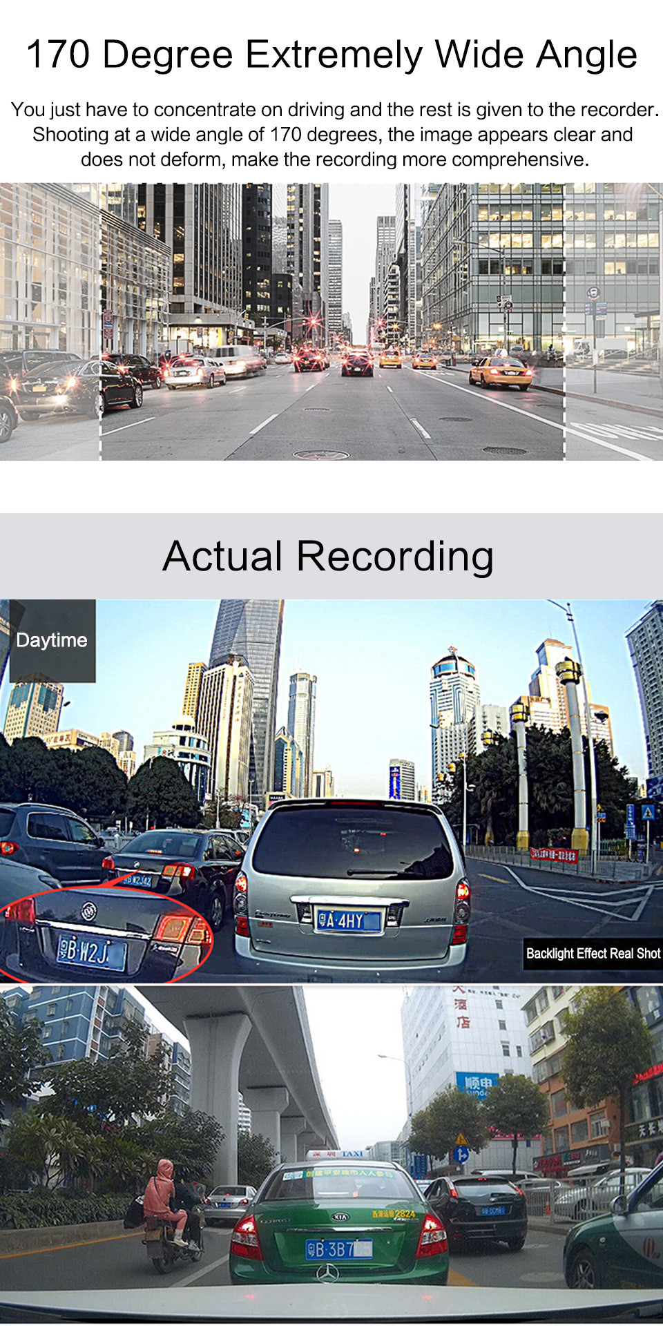 Customized Dash Cam Recorder Camera DVR Dashcam 1080FHD