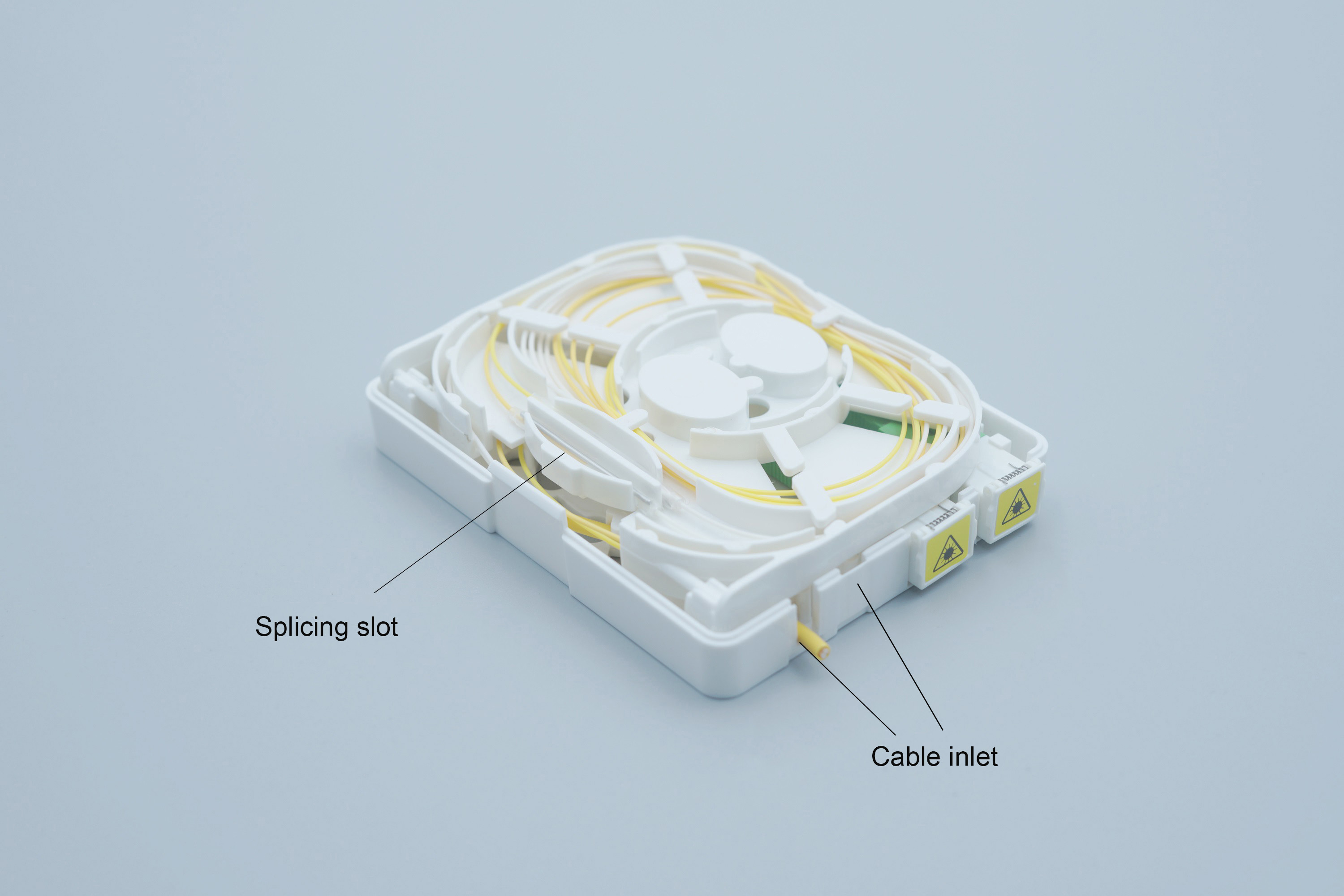 Flame Retardant FTTH Termination Box Wiring Zone SC APC Fiber Optic Faceplate