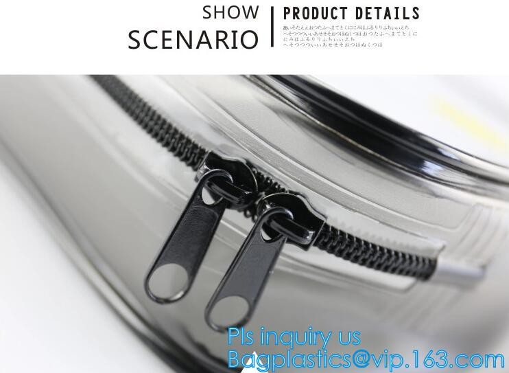 Bulk ladies travel pvc clear promotion make up bag, Toilet Towel Packaging Custom Clear Plastic PVC Travel Cosmetic Bag