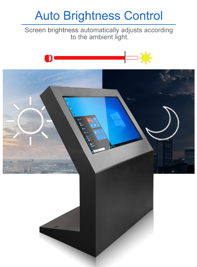Outdoor Screens Floor Standing Sunlight readable 32" 43" 49" Digital Signage 240V