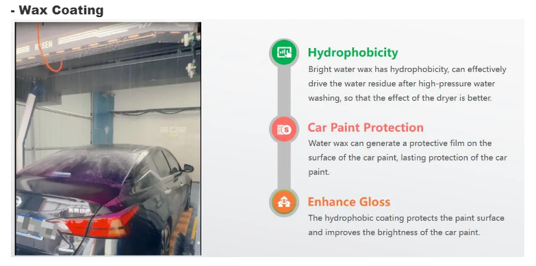 Touch Free Full Automatic Car Wash Machine System with Air Dryer ISO14001 Certified