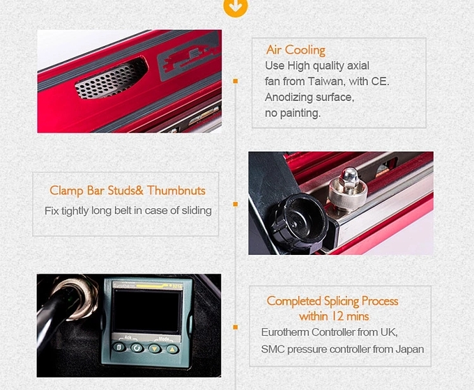 Conveyor Belt Service Use Air Cooling PVC Belt Vulcanizing Machine 4