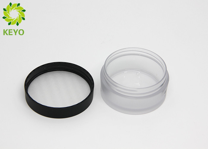 Matte Finish PET Plastic Face Mask Jar 50g Round Skin Cream Containers