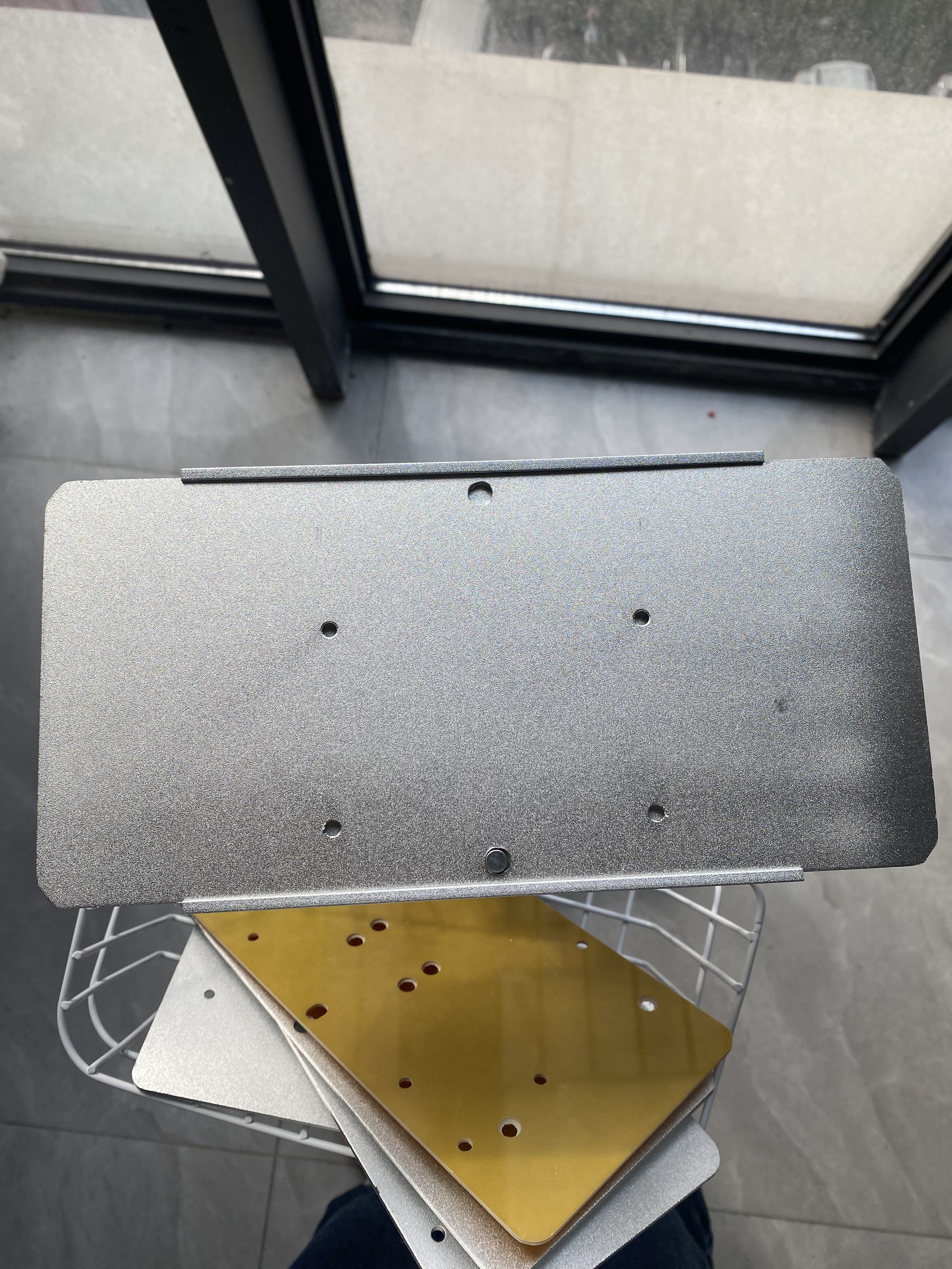 White Patient Shifting Trolley - Foldable Handle for Convenient Shifting