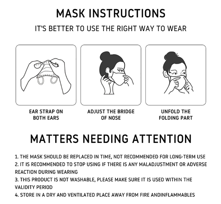 3 ply Good quality non-woven fabric disposable individual hospital medical face mask