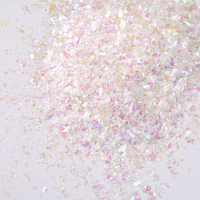 Mixes Party Candy Paper Fragments Colorful Illusion Color Broken Glass Sticker Candy Ornament Paper White Diamond Lens Glitter