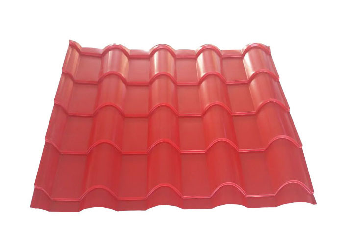 Antique Roof Glazed Tile Roll Forming Machine 45# Steel Material Dimension 7.5*0.8*1.5m