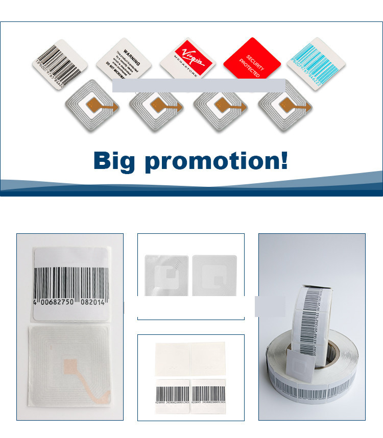 Shoes anti theft shop alarm gates eas tag for cloth rf 8.2mhz soft labels security guard stick