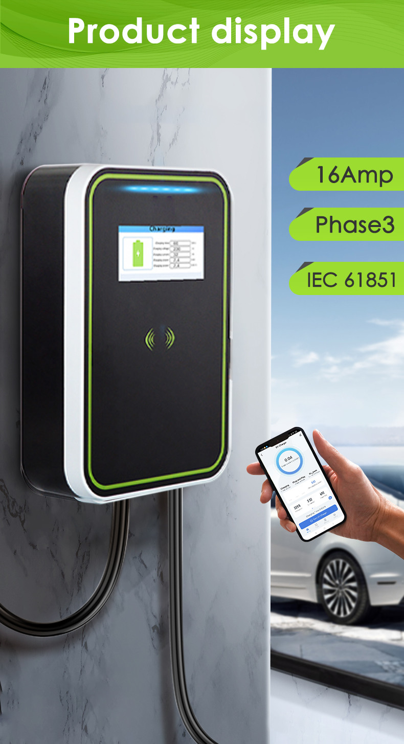 Electric Car Wallbox Charger Pulsar Plus PC body With App ev charger wallbox 7kw earth leakage protection OEM ODM