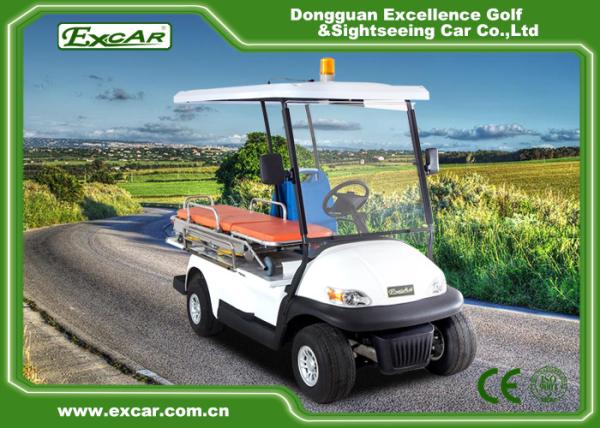Two Seats With Stretcher Electric Ambulance Car 3.7KW 48V Trojan Battery