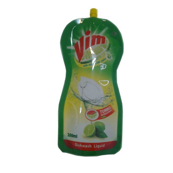 Colorful Juice Reusable Adult Drink Pouches Compostable Spouted Liquid Stand Up Pouches