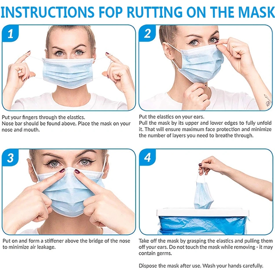 CE Face Mask Mouth Cover,Surgical Disposable Protective Face Mask for medical