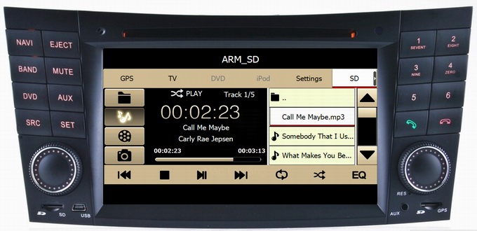 Mercedes Benz W211 car radio with iPod RDS gps navigation digital TV TMC OCB-8797
