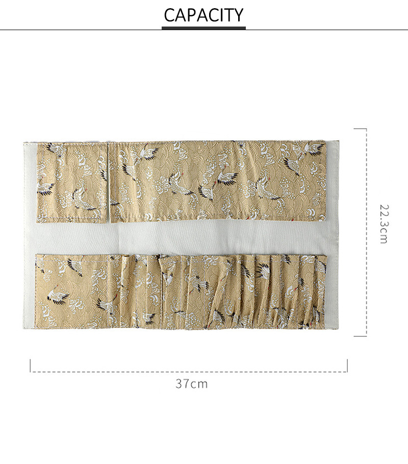 Water Resistant Polyester Makeup Brush Holder Bag