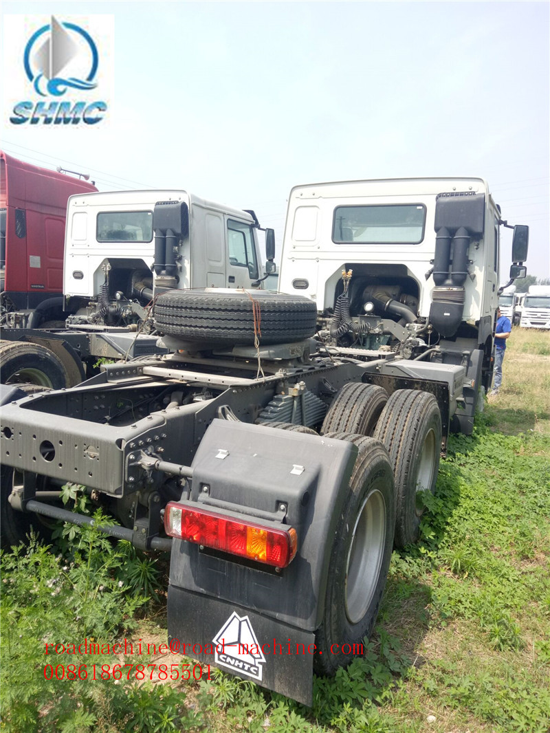 White Color Prime Mover Truck / 371hp Hw76 Cabin 6x4 Tractor Truck Sinotruk Howo7