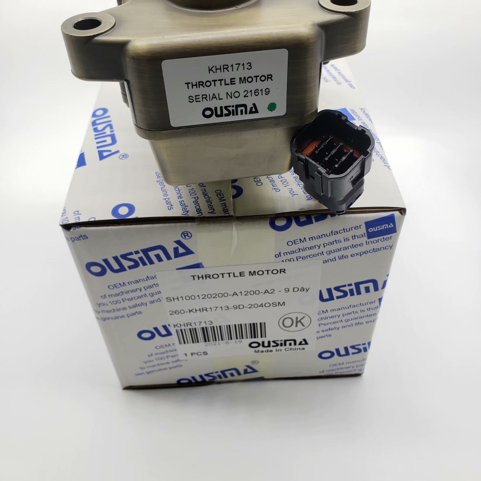 OUSIM KHR1713 Throttle Motor Assy For Sumitomo Excavator SH100120200-A1200-A2 9DAY 260-KHR1713-9D-204OSM